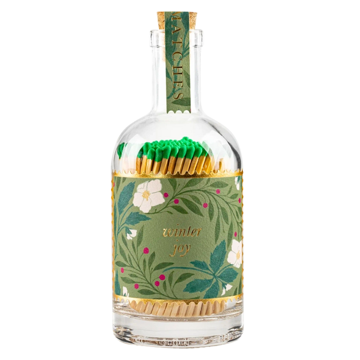 Zündhölzer im Glas | Winter Flora - Sternkerze