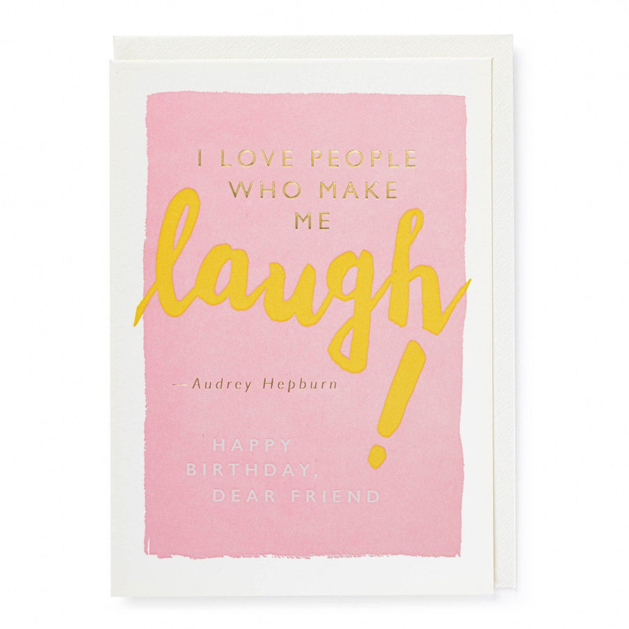 Laugh Birthday Friend - Sternkerze