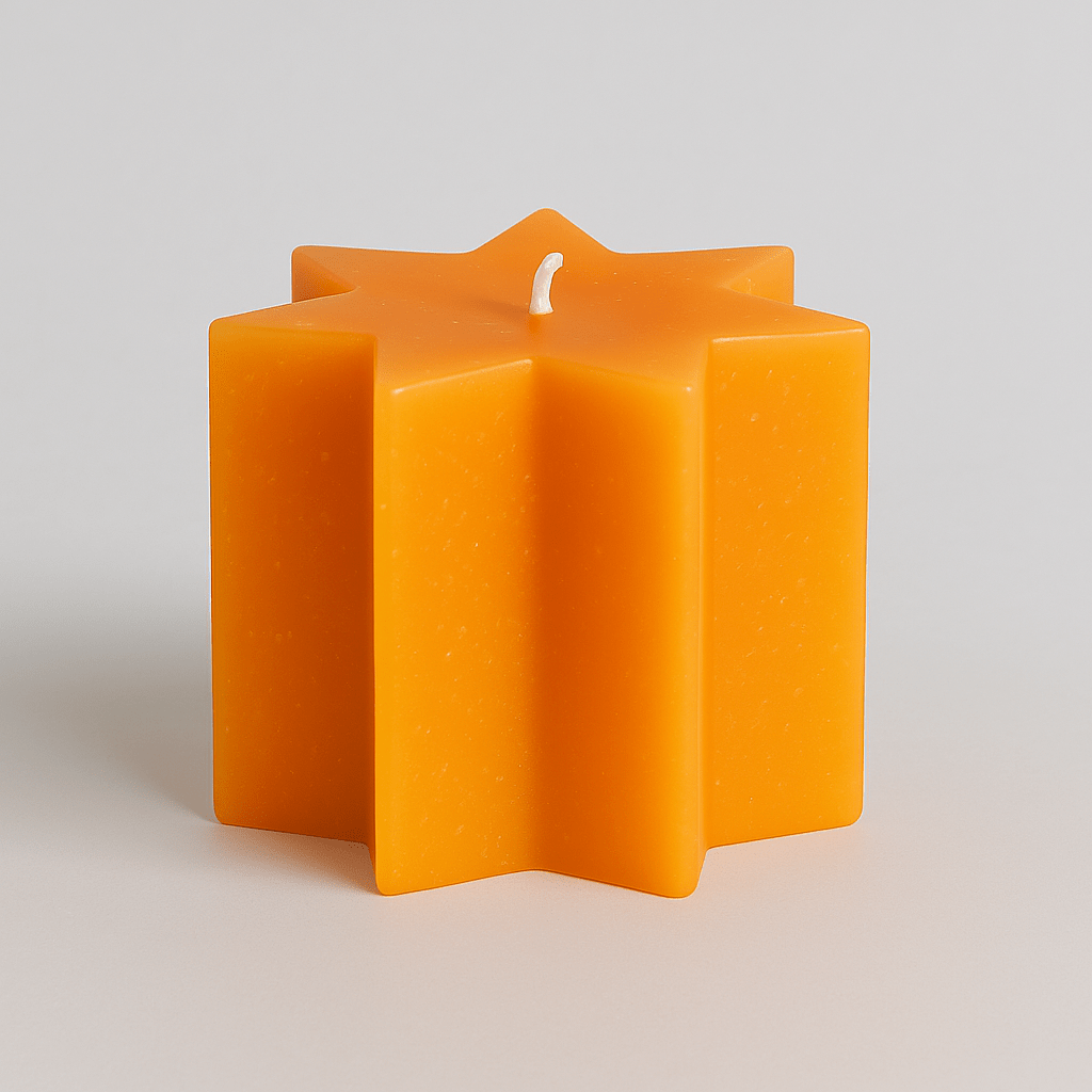Sternkerze Orange