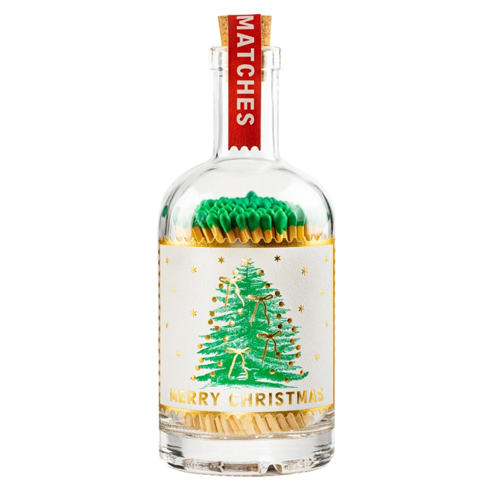 Zündhölzer im Glas | Weihnachtsbaum - Sternkerze