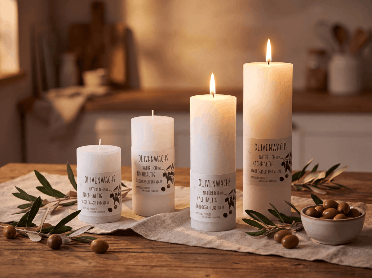 Adventskranz Olivenwachs