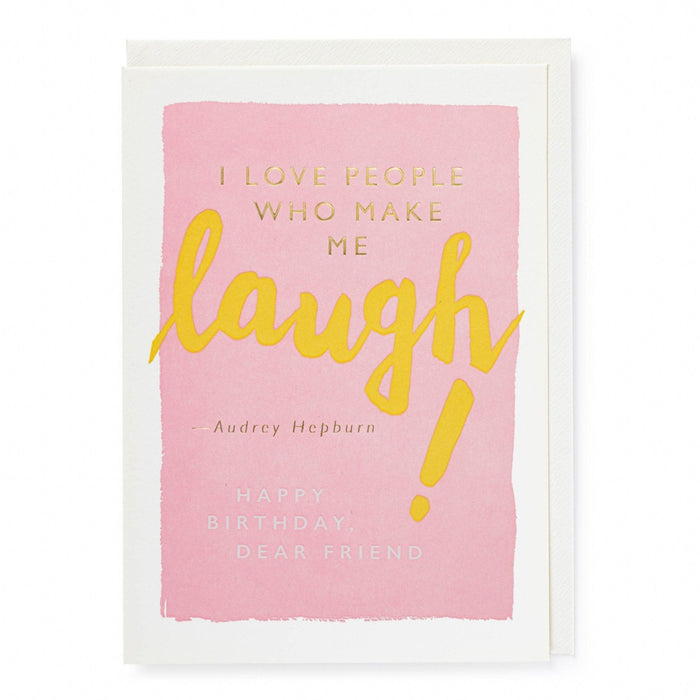 Laugh Birthday Friend - Sternkerze