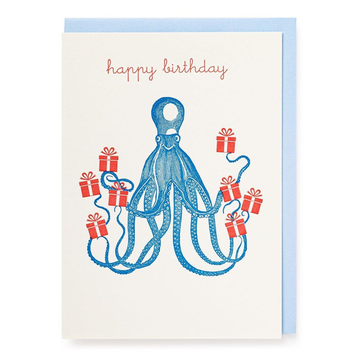 Octopus Birthday - Sternkerze